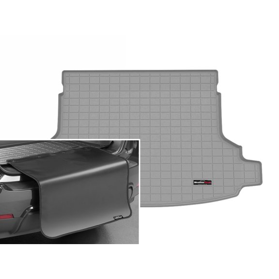 WeatherTech Cargo Trunk Liner with Bumper Protector compatible with 2025-2025 Subaru Forester - Behind 2nd Row w/ Bumper Protector, Grey