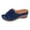 Blue, variant on Summer Sandals for Women Casual Open Toe Woven Slide Sandals for Women, Non-Slip Sole Comfortable Flat Shoes for Daily Wear(Blue,Size8.5)