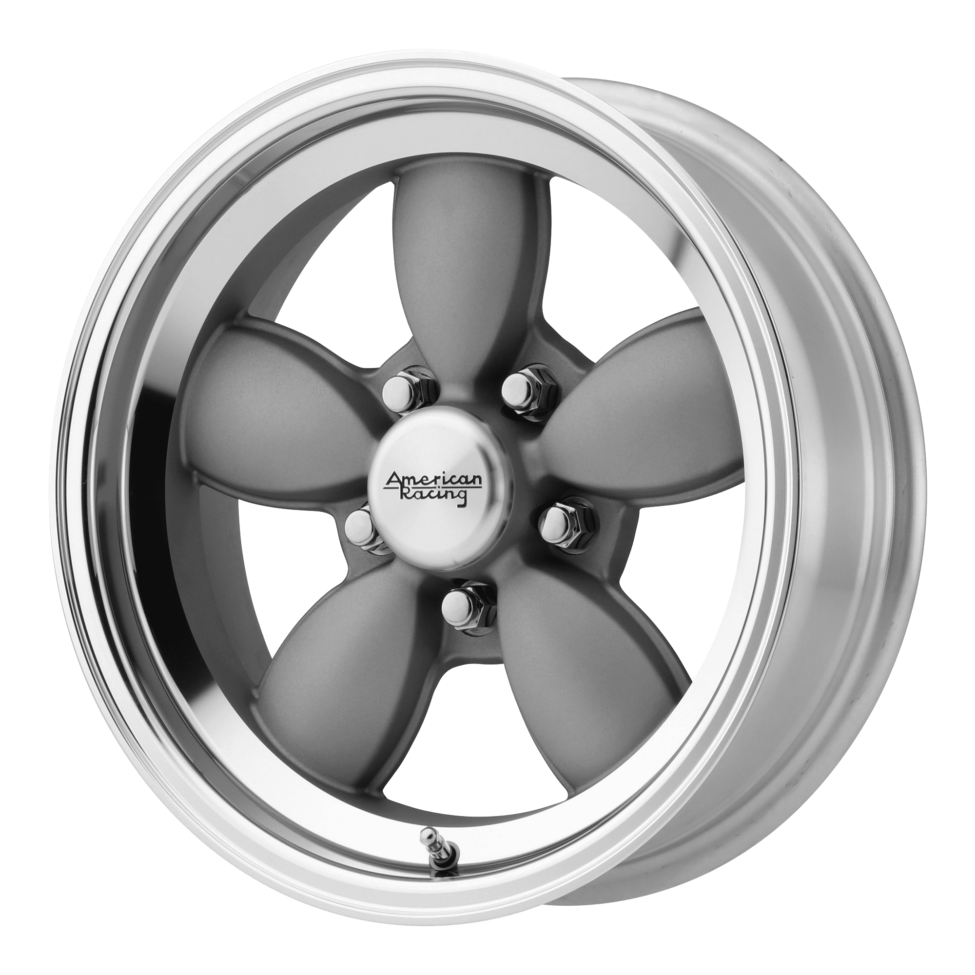 15x6 Vision 353 Turbine Gunmetal Machined Face Wheels 5x5 (0mm) Set Of 4