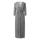 thumbnail image 5 of Vestidos de invitada de boda Prolriy para mujer, falda de escote en V profundo con lentejuelas brillantes, elegante vestido informal de talla grande, vestido de noche para mujer, vestidos de fiesta, 5 of 5