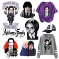 thumbnail image 2 of Miércoles Addams Transferencia De Calor Pegatinas Ropa DIY Decoración Popular Serie De TV Parches De Hierro Regalos De Cumpleaños Gao Jiahui  unisex, 2 of 2