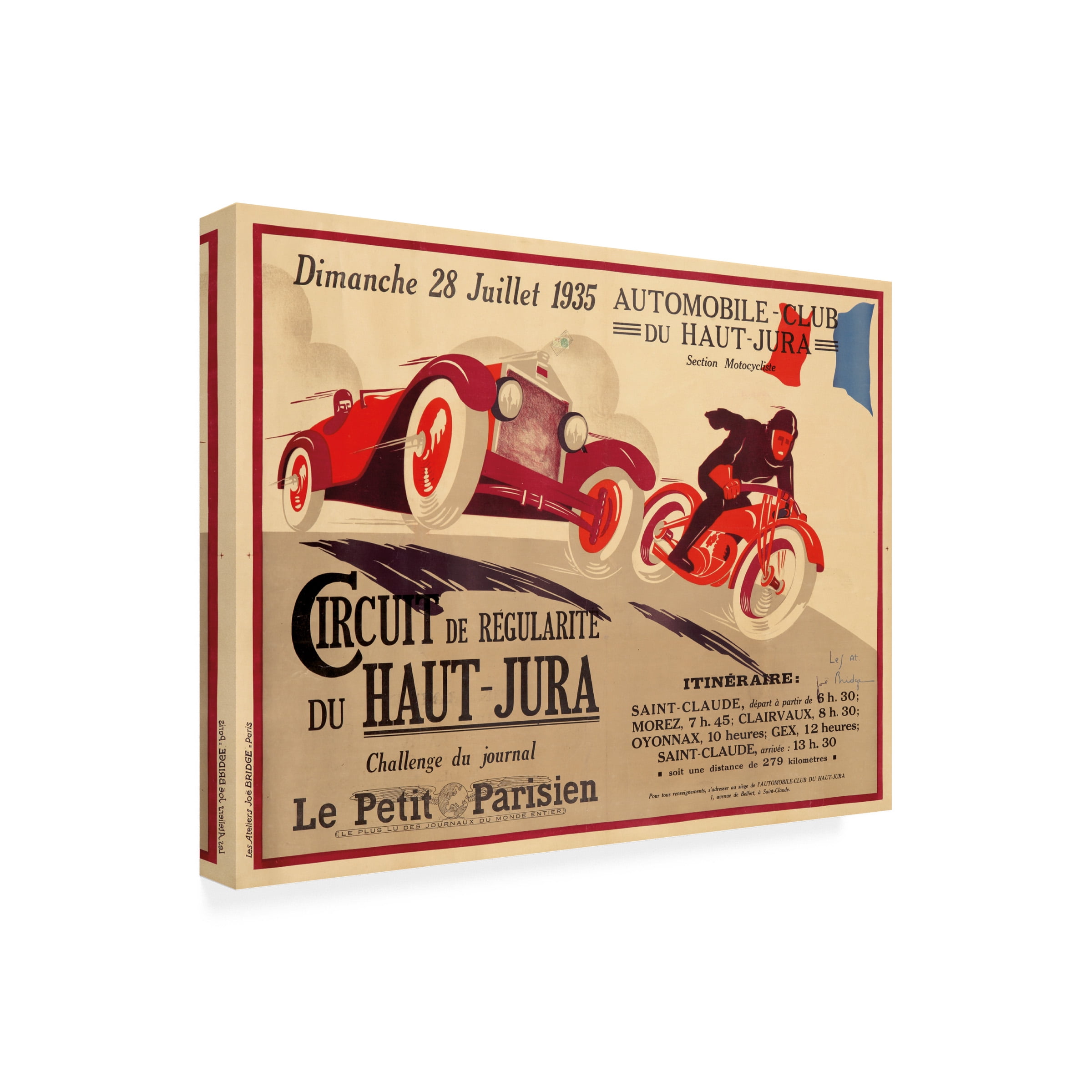 Lantern Press 'Racing 16' Canvas Art