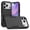 black, variant on 2 in 1 PC Phone Case for iPhone 14/15/16/17 Plus/Pro/Pro Max Case, Heavy Duty Rubber & Rugged Shockproof Full Body Protection Case Cover