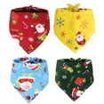 thumbnail image 6 of Christmas Pet Bandana Set | Triangle Bib Kerchief Scarf - Festive Costume Accessories for Dogs & Cats | Suitable for Small, Medium, Large Pets, 6 of 8