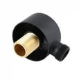 thumbnail image 3 of Wall Supply Elbow,Brass Round Wall Mount Shower Hose Connector Accessories G1/2Inch Water Outlet for Shower-Black, 3 of 8