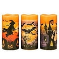 thumbnail image 2 of Eldnacele Velas LED sin llama parpadeantes de Halloween con, 2 of 3