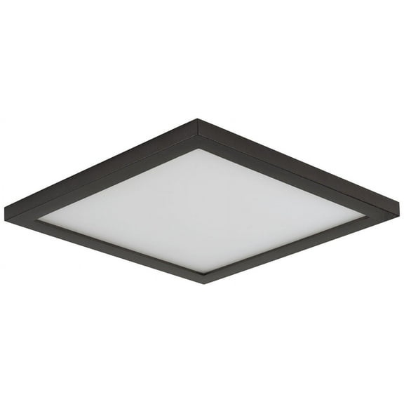 Maxim Wafer 9" Wide Square Bronze LED Outdoor Ceiling Light