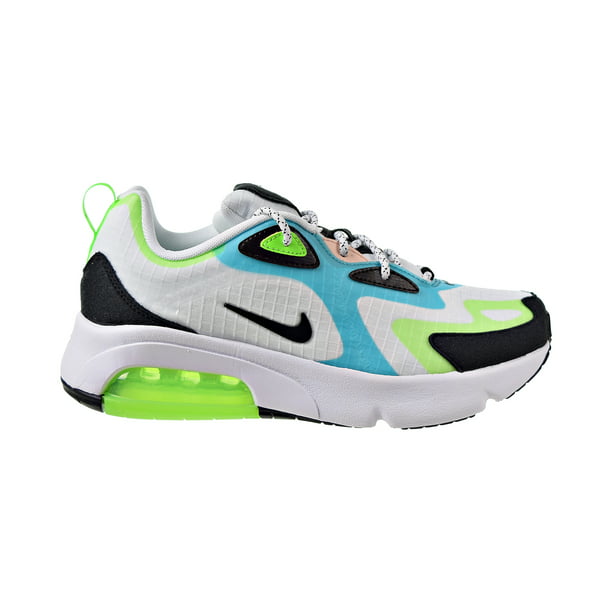 Nike Max 200 SE (GS) Big Kid's Shoes White-Black-Electric Green cj4035-101 Walmart.com
