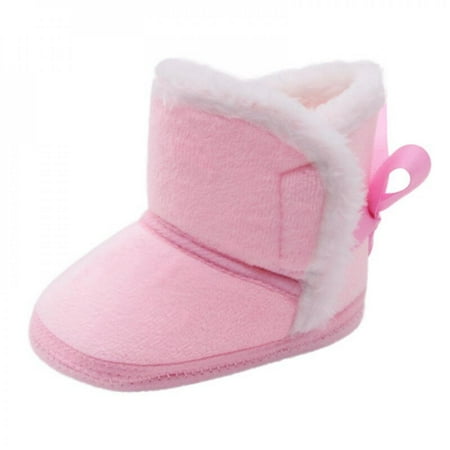 

Newborn Baby Boys Girls Snow Winter Boots Infant Toddler Soft Sole Winter Warm Crib Booties Shoes
