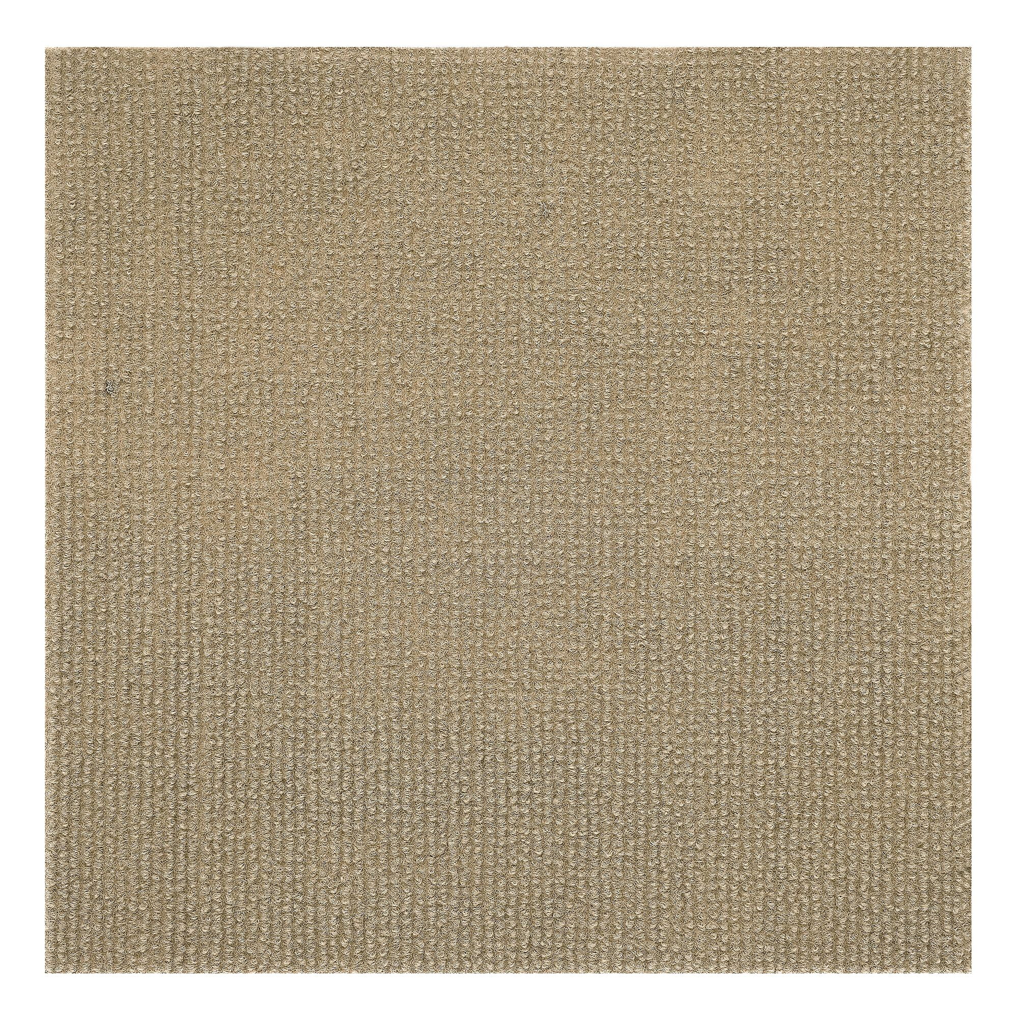 Carpet Tile Floor Mat 12x12'' Squares Peel And Stick Adhesive Outdoor Indoor 