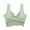 Green, variant on Sngxgn Wireless Bras for Women Comfort Full Coverage T-Shirt Bra Lightly Lined Push up Bra V-Neck Bralettes for Ladies(Navy,XL)