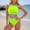 F-354Green, variant on ZHOGXU Women's Tankini Swimsuit Color Block Top And High Waisted Bottoms Bkinini Sets Comfortable Stylish Two Piece Swimwear For Beach Pool,Green,L