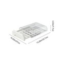 thumbnail image 3 of Huevera de Refrigerador con Cajón Multicapa de Apertura a Presión | Capacidad para 30 Huevos | Plástico Transparente | 33,7 X 27 X 7,7 Cm | Caja de Almacenamiento a Prueba de Cenizas, 3 of 6