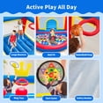 thumbnail image 3 of WELLFUNTIME Inflatable Bounce House, PVC Bouncer for Kids Aged 3-8, Jumping Bouncy Castle with Ball Pit for Indoor Outdoor, 3 of 9