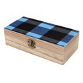 thumbnail image 6 of 7.9×2.3 In Wooden Boxes Durable Easy To Use Dustproof Prevent Slippery Delicate And Cabinet SlateBlue Buffalo Plaid Check Tartan Scotland_3, 6 of 8