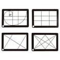 thumbnail image 2 of BELOVING 4Pcs View Find View Catcher with Chain Sturdy Proportion Ruler Compact Composition Viewfinder for Sketching Viewer Painting Acrylic, 2 of 10