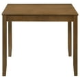 thumbnail image 4 of Rowland Honey Brown 5-piece Dining Set | Contemporary wood dining table with cushioned slat-back chairs, ideal for modern kitchens or dining rooms, 4 of 12