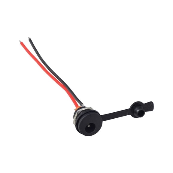 AlveyTech Coaxial 2-Wire Charging Port for 6 Volt and 12 Volt Power Electric Bikes and Scooters