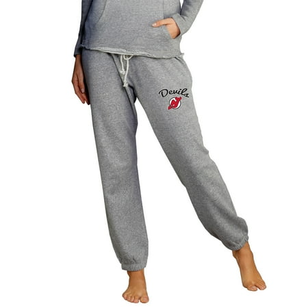 Women s Concepts Sport Gray New Jersey Devils Mainstream Knit Jogger Pants