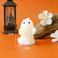 thumbnail image 4 of Halloween Ghost Candles, White Spooky Wax Burning Candle,Decorative Cute Horror Large Halloween Candles for Party Favor Home Fall Decor Table Bedroom Gifts Living Room, 4 of 8