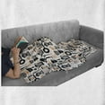 thumbnail image 6 of Retro Soft Flannel Fleece Throw Blanket, Old School Vintage Kitchen Utensils and Oranges and Eggs, Cozy Plush for Indoor and Outdoor Use, 50" x 70", Charcoal Grey Pale Peach, by Ambesonne, 6 of 6