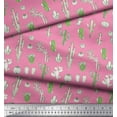 thumbnail image 3 of Soimoi Viscose Chiffon Fabric Cactus Tree Print Sewing Fabric Yard 42 Inch Wide, 3 of 3