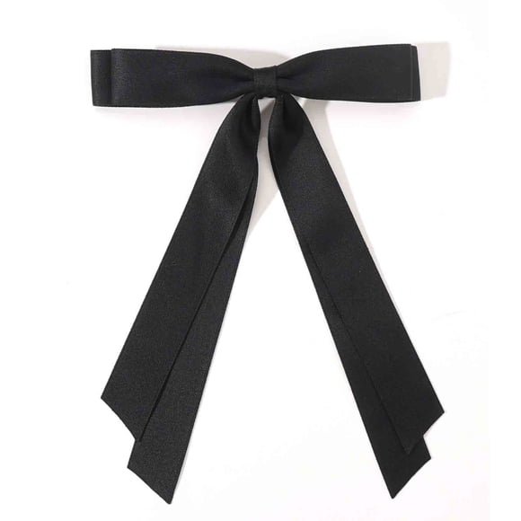 Pinza para el cabello de mujer, pinza larga con borla y cinta, accesorio de color sólido para niña, pinza para el cabello tipo garra