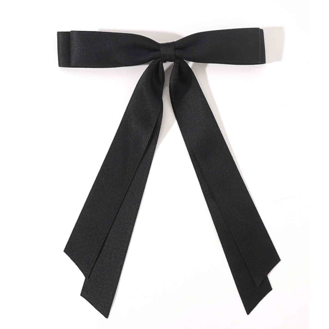 DPTALR Women's Hair Clip Long Tailed Tassel Ribbon Bow Clip Girl Solid Color Accessory Hair Clip Claw Bow