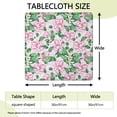 thumbnail image 2 of Pioneer Flower Floral Print Pattern Square Fitted Tablecloth with Elastic Edge,Square Table Cover,Washable Elastic Table Cover for Home Kitchen Party Decor 36"x36", 2 of 6