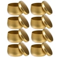 thumbnail image 2 of Miangastore Tea Tin Can Golden 8Pcs 2.95X2.17In, 2 of 8
