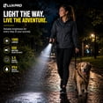thumbnail image 4 of LUXPRO LP630 LED Flashlight, 1050 Lumens Zoomable Handheld Flashlight, Battery Powered (Batteries Included) with Adjustable Focus, 3 Modes & IPX4 Water Resistant, Bright Compact Flashlight, 4 of 6