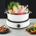 thumbnail image 3 of Hot Pot Multifunction Electric Skillet Non Stick Cooker Home Cook +Clear Lid NEW, 3 of 23