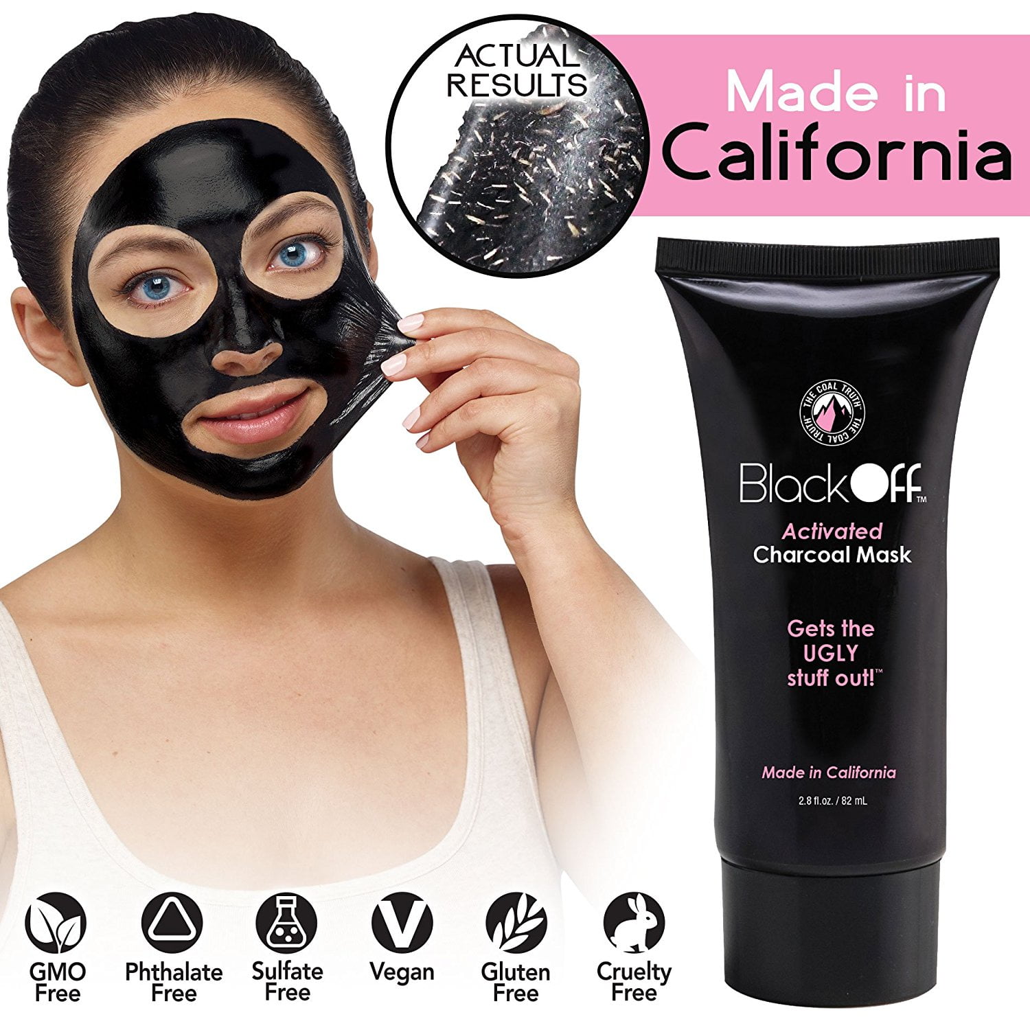 As Seen On Tv California Charcoal Off Face Mask - Walmart.com