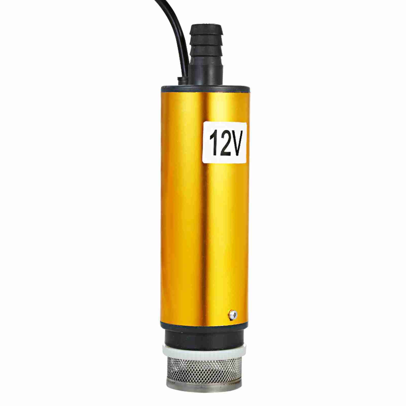 Oil DC 12V/24V Submersible Pump For Pumping Diesel Oil Water 51mm Water Oil Diesel Fuel Transfer Pump Refueling With Fliter Screen