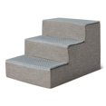 thumbnail image 1 of Escalera para perros Amazon Basics de 3 peldaños, antideslizante, gris, 37 cm de alto, 1 of 5