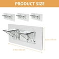thumbnail image 2 of FUEENIRVA 4Ud Soportes Transparentes Para Estantes Con Sin Clavos Para Muebles Y Gabinetes, 2 of 8