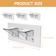 thumbnail image 2 of COMPUKAS 4Ud Soportes De Estante Transparentes Para Muebles Con Adhesivo Fuerte, 2 of 8