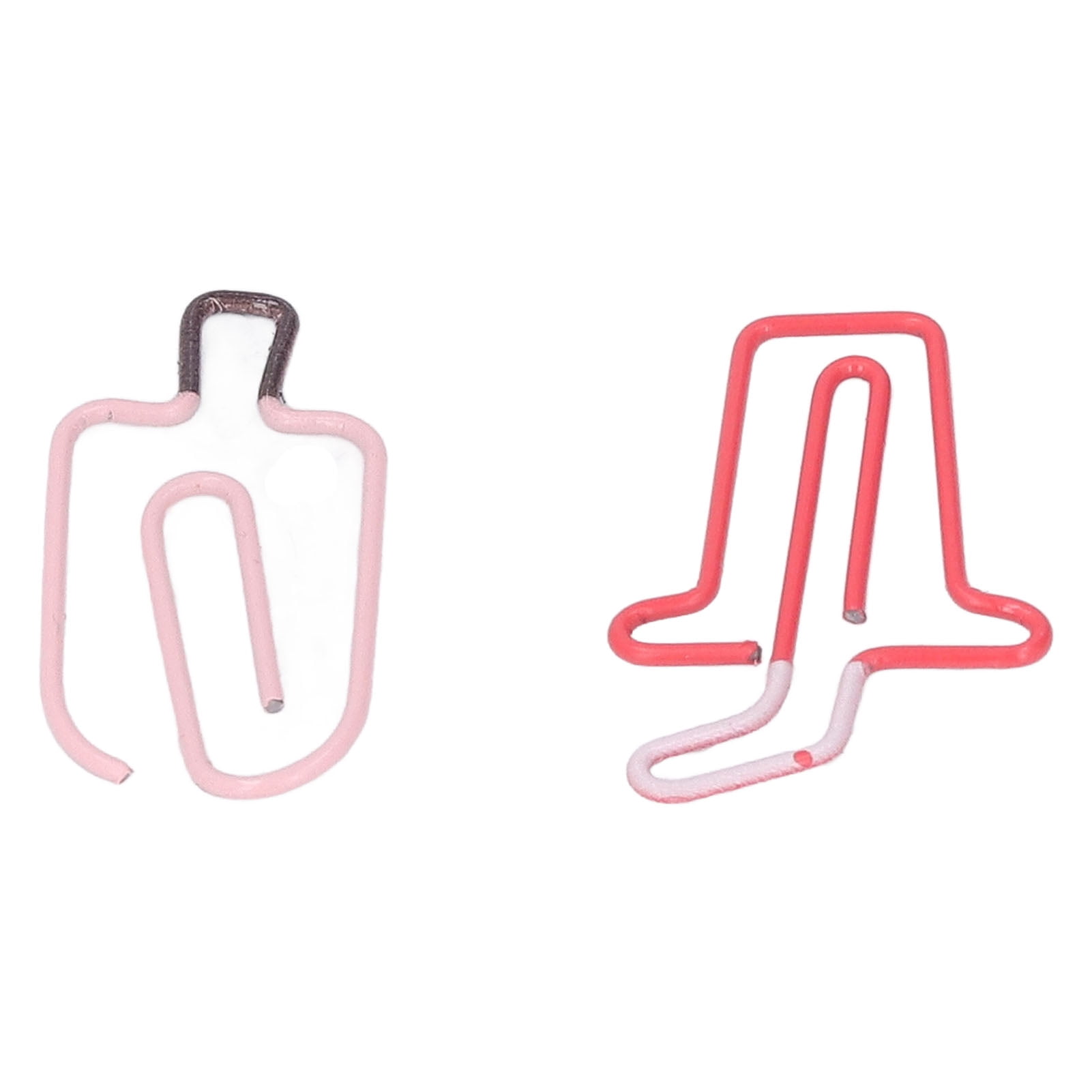 YAHHU 100PCS Metal Paper Clips 50PCS Ice Cream & 50PCS Coffee Style Rustproof Sturdy Office Memo File Classification Small Mini Cute Paperclips (5.12 inches / 13 cm Box)