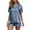 Blue, variant on TYGHBN Women's Short Sleeve Ice Silk Pajama Set Shorts Pajamas for Women Pajamas Teens Woman Pajamas Shirt Soft Top Floral Sleepwear for Women Sleep for Women Satin Pajama Shorts Sleep Wear for Women