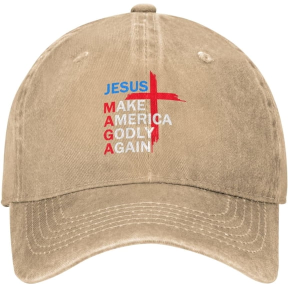 Jesus Baseball Caps Make America Godly Again Vintage Hat