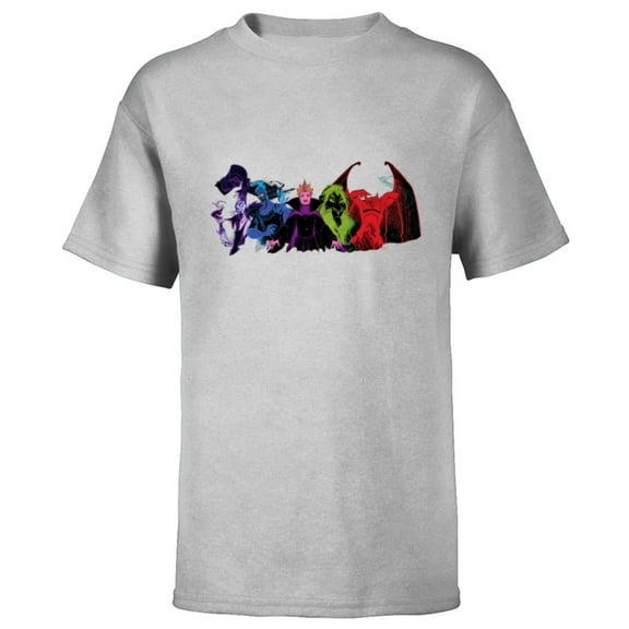 Disney Villains Squad Wickedly Chaotic Colors Anti-Love - Short Sleeve T-Shirt for Kids - Customized-Athletic Heather