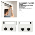 thumbnail image 3 of Rail Roller Stop Limit Device, White Durable Barn Door Stopper Super Quiet Simple Installation  For Living Room, 3 of 8