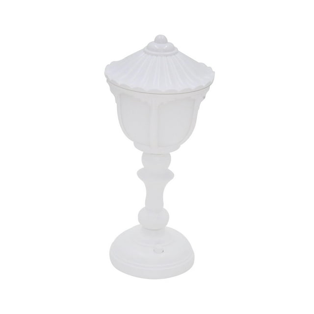 Mini lámpara de mesa, luz de noche para decoración del hogar, regalo, lámpara de noche para interiores, mesita de noche Blanco