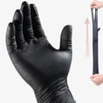 thumbnail image 4 of Typpkmm Heavy Duty Nitrile Gloves, Disposable 8 Mil Thick, For Cleaning and Painting, M/L/XL, Orange- 30pcs, 4 of 7