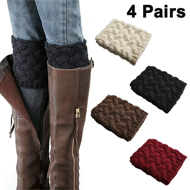 Black top boot cuffs