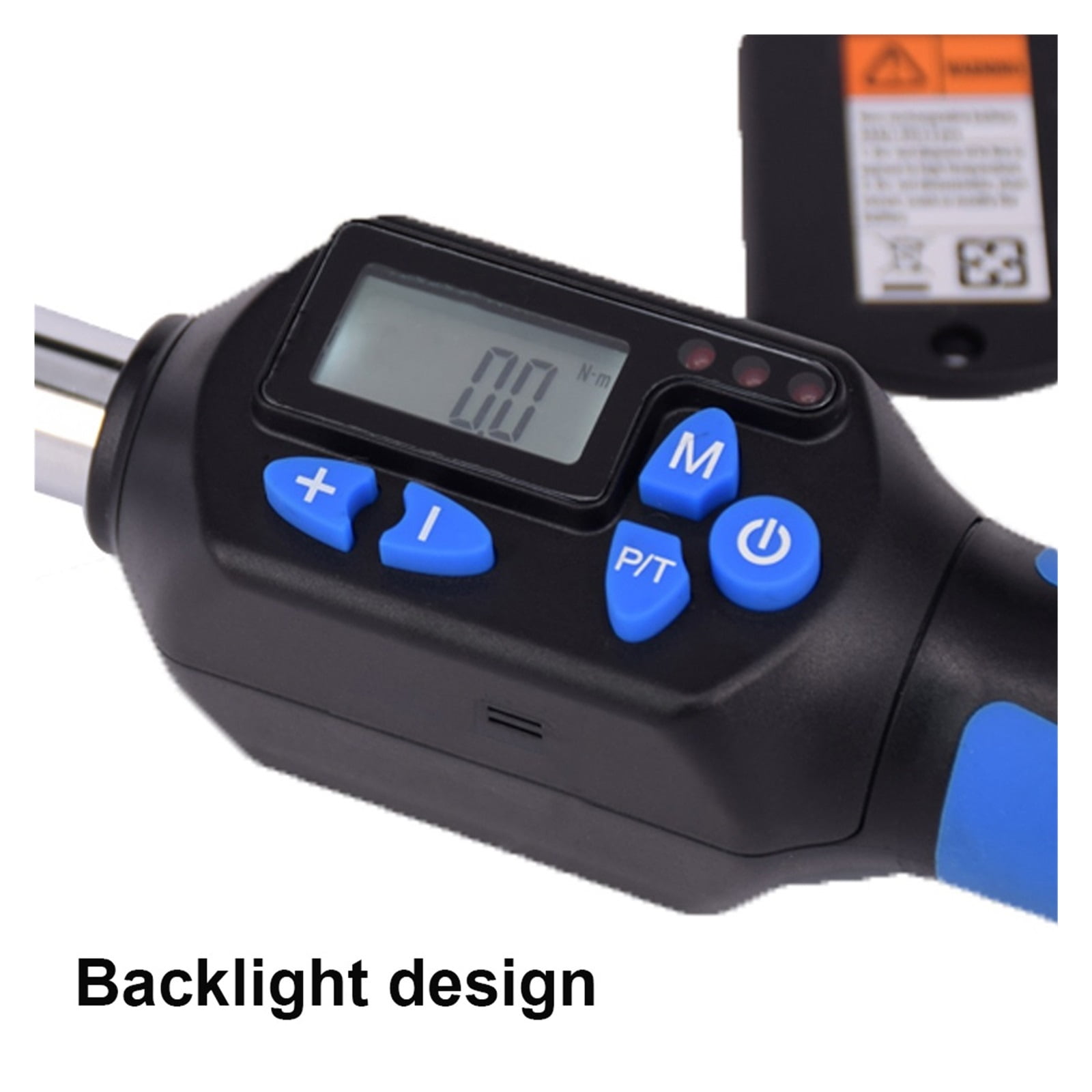 Digital Torque Wrench 1/2" 1/4" 3/8" Adjustable Wrench LED Light Alarm Backlight Handheld Professional Bike Car Repair Tool ,Precision & Robust