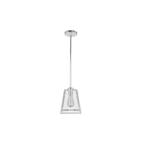 Open Box Knightley 1-Light Chrome and Glass Mini Pendant