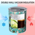 thumbnail image 2 of 12oz Coffee Tumblers Cute Pitbull Terriers Dog and Coffee Stainless Steel Vacuum Insulated Travel Tumbler Coffee Cups Mug with Lid and Straw with Cleaning Brush for Cold & Hot Drinks, 2 of 5