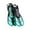 Green, variant on Swim Fins Travel Size Short Blade, Snorkeling Fins with Adjustable Buckles for Adult Men Women Kids Diving Flippers