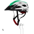 thumbnail image 4 of Casco de Ciclismo Naiovety con Luces para Hombres y Mujeres Seguridad Profesional Integrado Blanco Verde L, 4 of 6